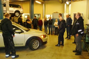 NMH Lycksele besöker fordonsprogrammet på Tannbergsskolan.